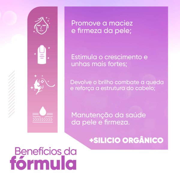 SUPLEMENTO PARA CABELO, PELE E UNHA COM SILICIO ORGÂNICO - Image 2